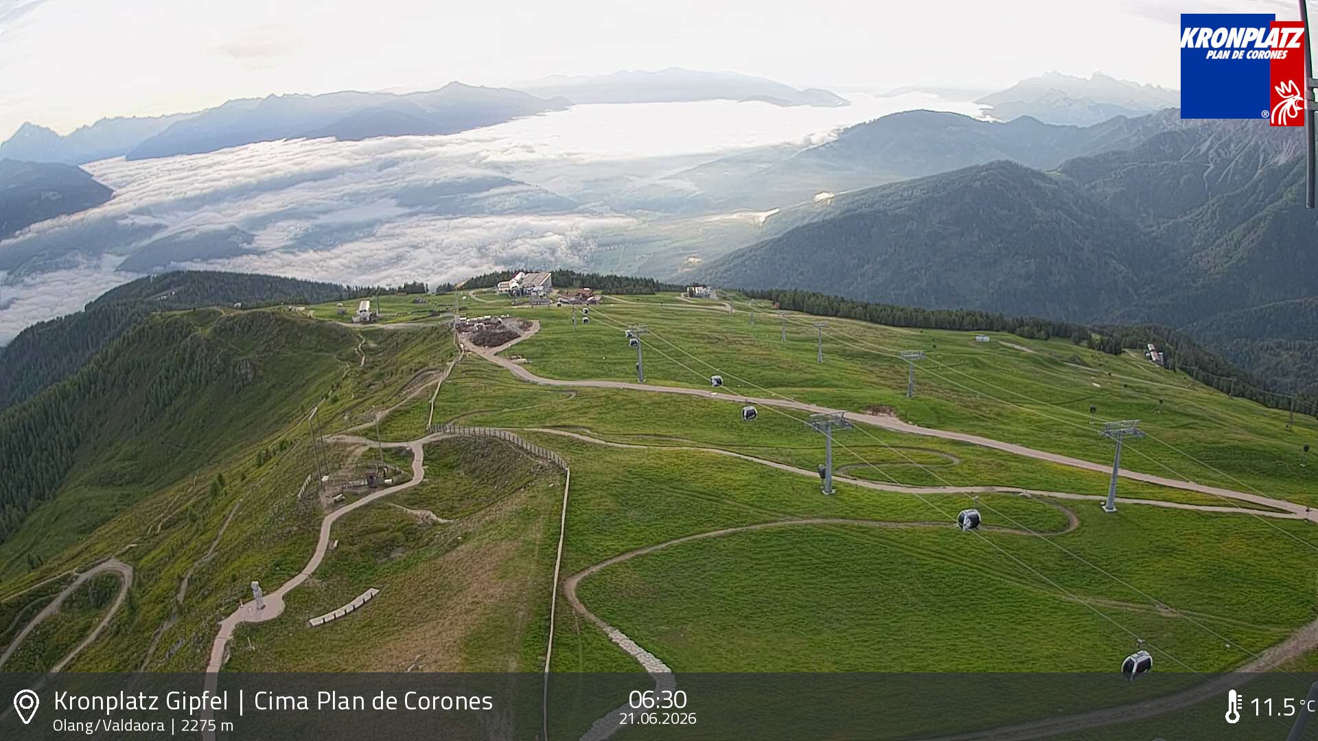 Archiv Foto Webcam Olang, Südtirol