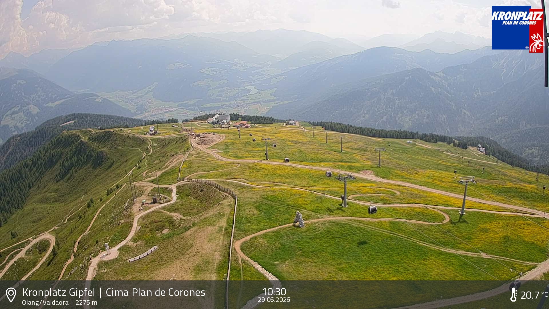 Archived image Webcam Olang, South Tyrol