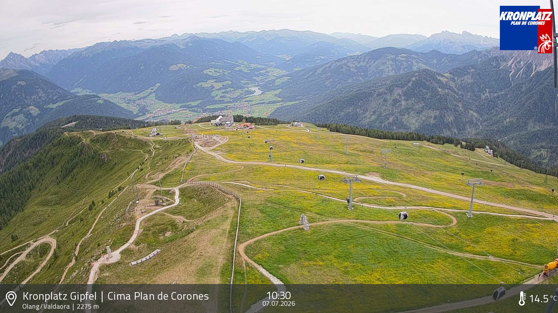Archived image Webcam Olang, South Tyrol
