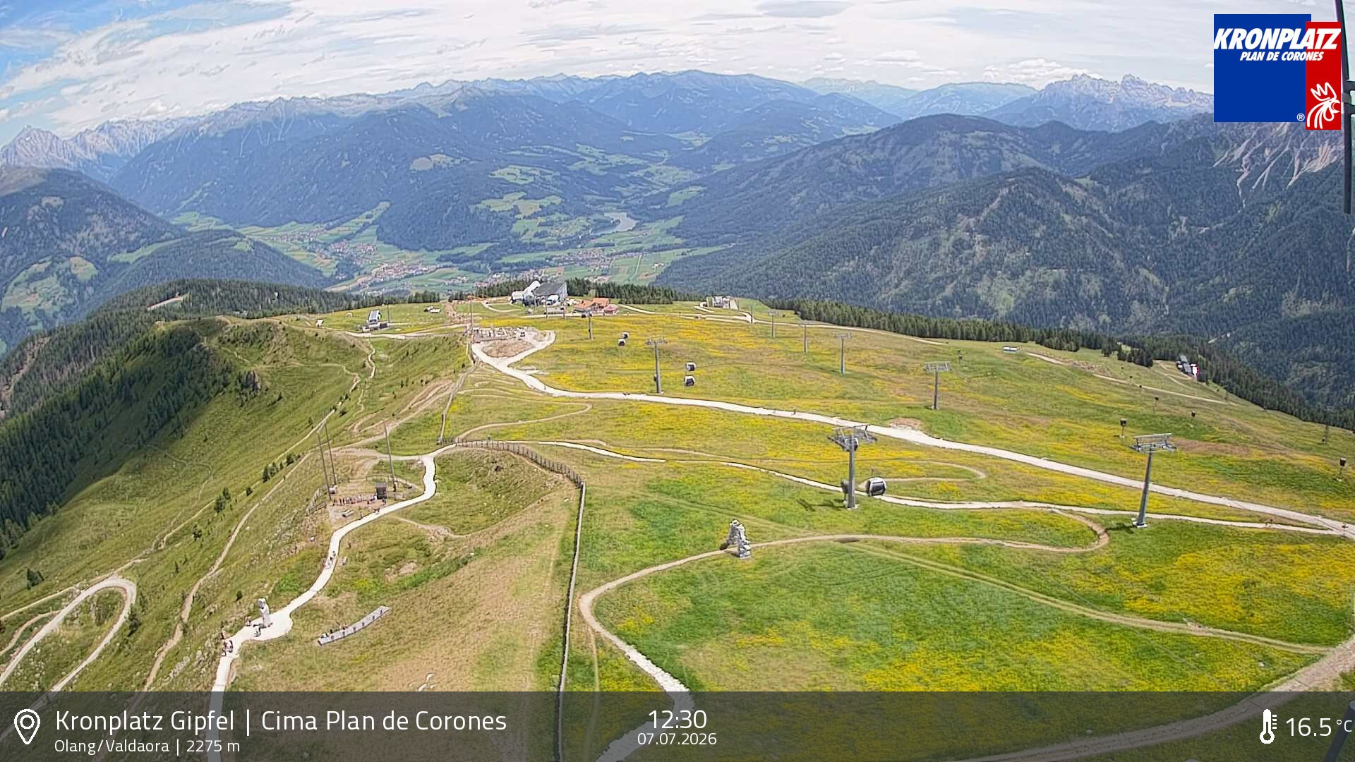 Archived image Webcam Olang, South Tyrol