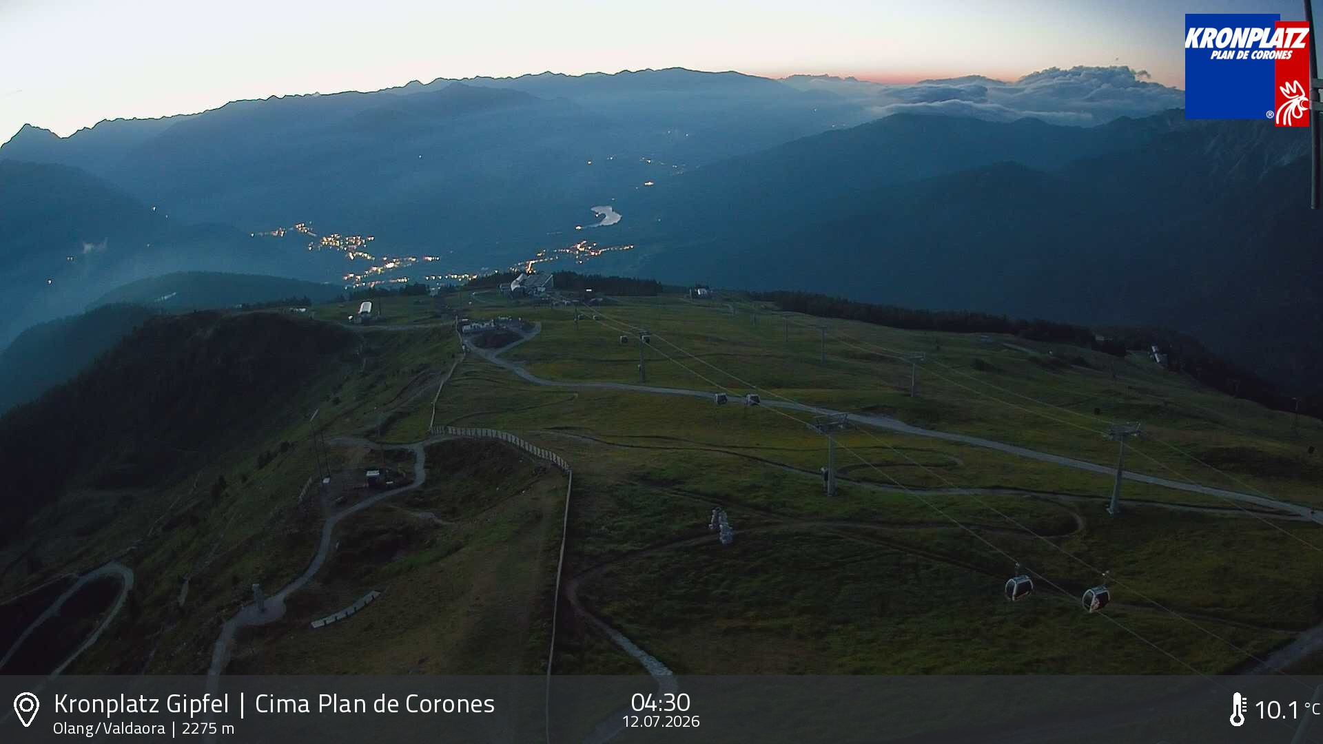 Archived image Webcam Olang, South Tyrol