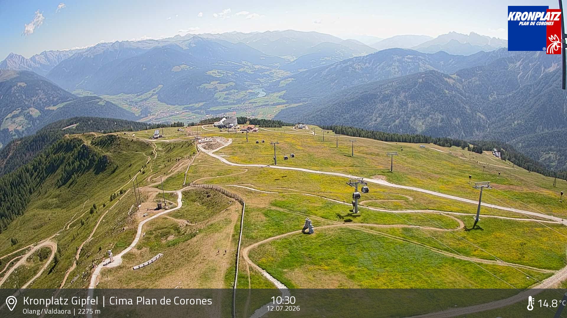 Archived image Webcam Olang, South Tyrol