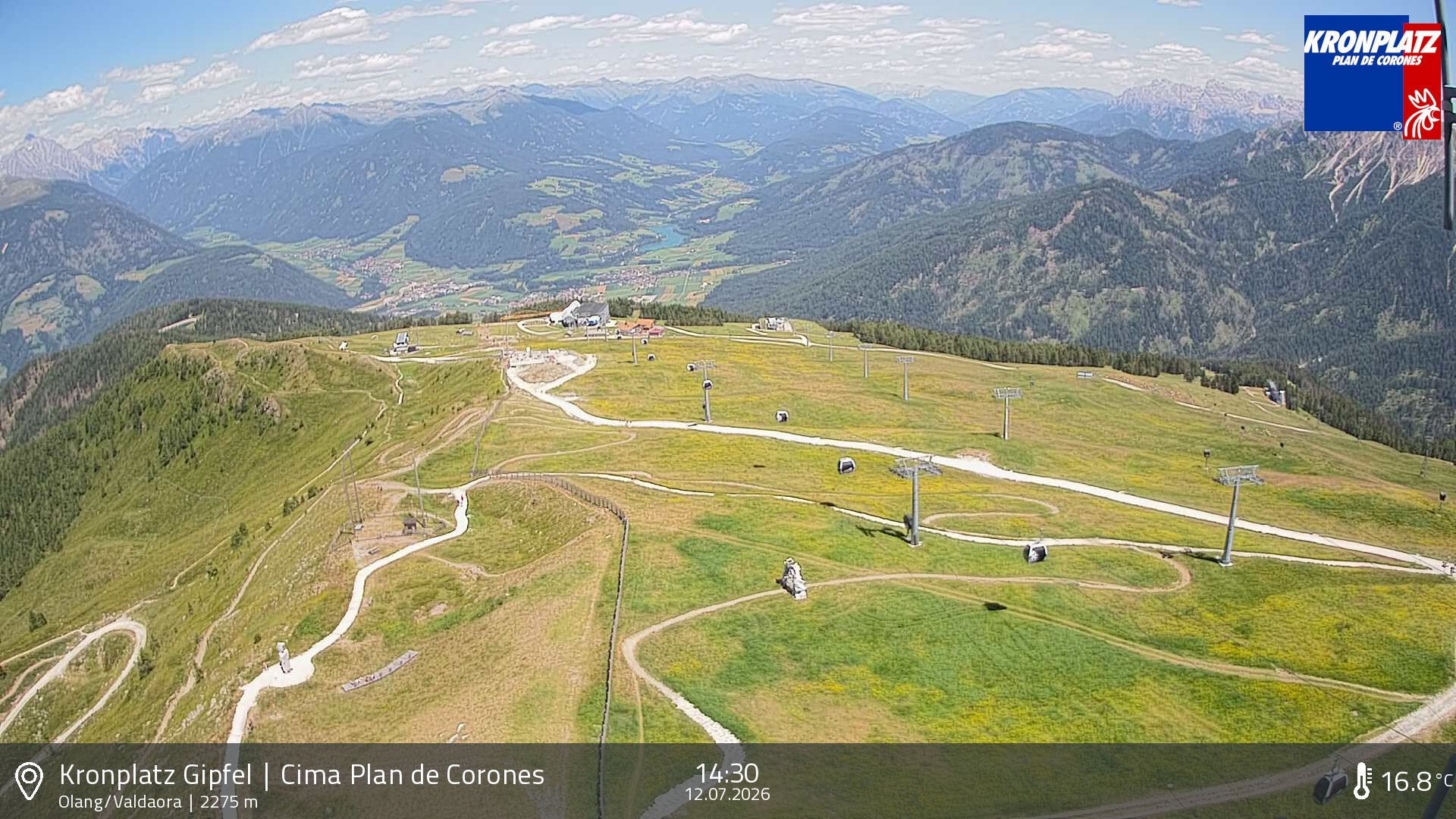Archived image Webcam Olang, South Tyrol