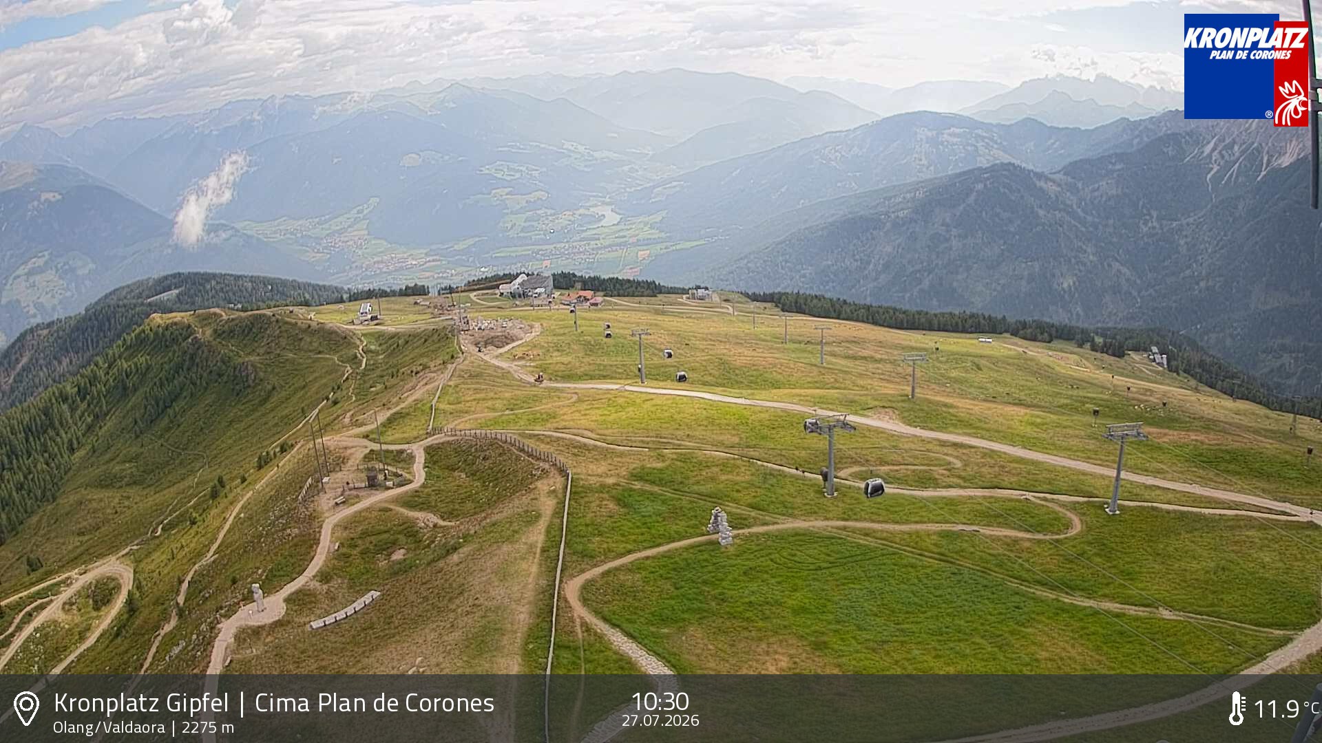 Archived image Webcam Olang, South Tyrol