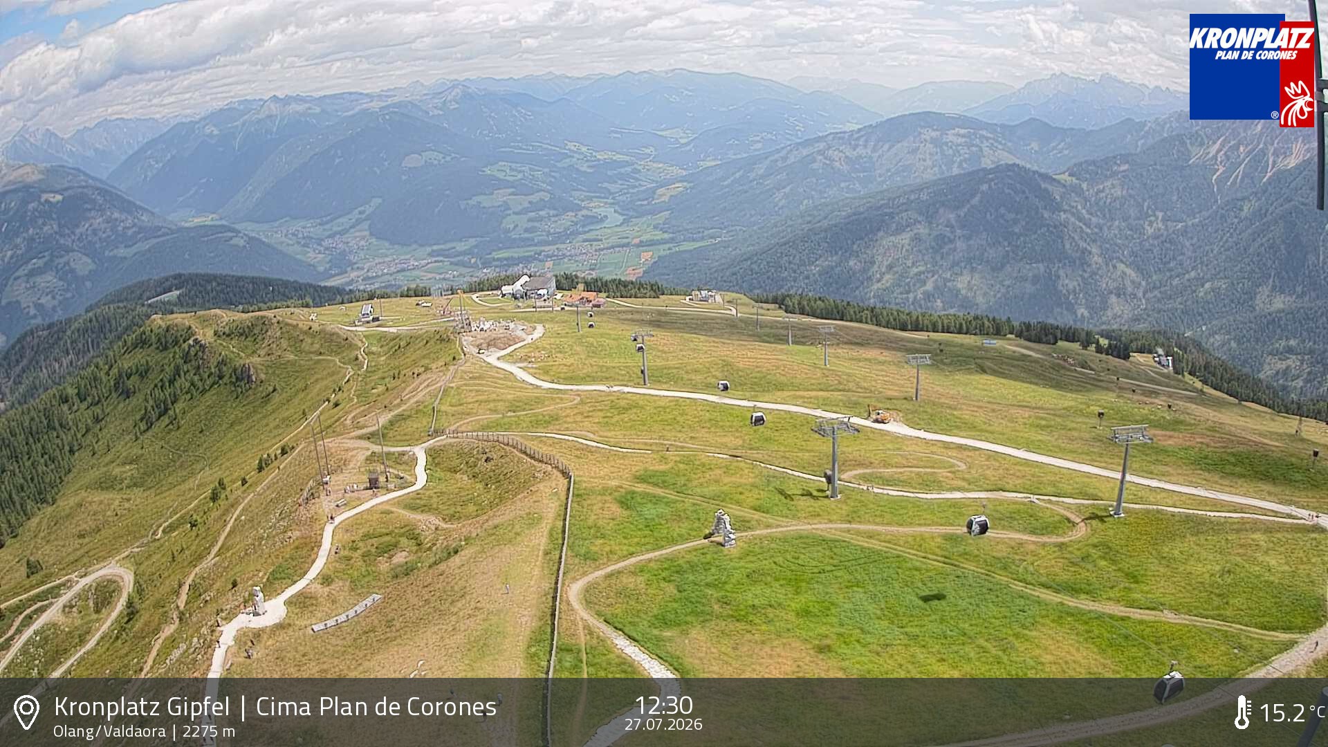 Archived image Webcam Olang, South Tyrol
