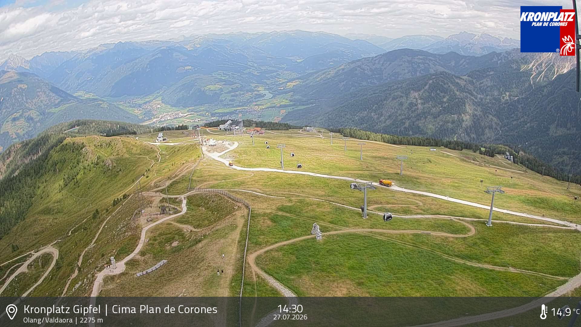Archived image Webcam Olang, South Tyrol
