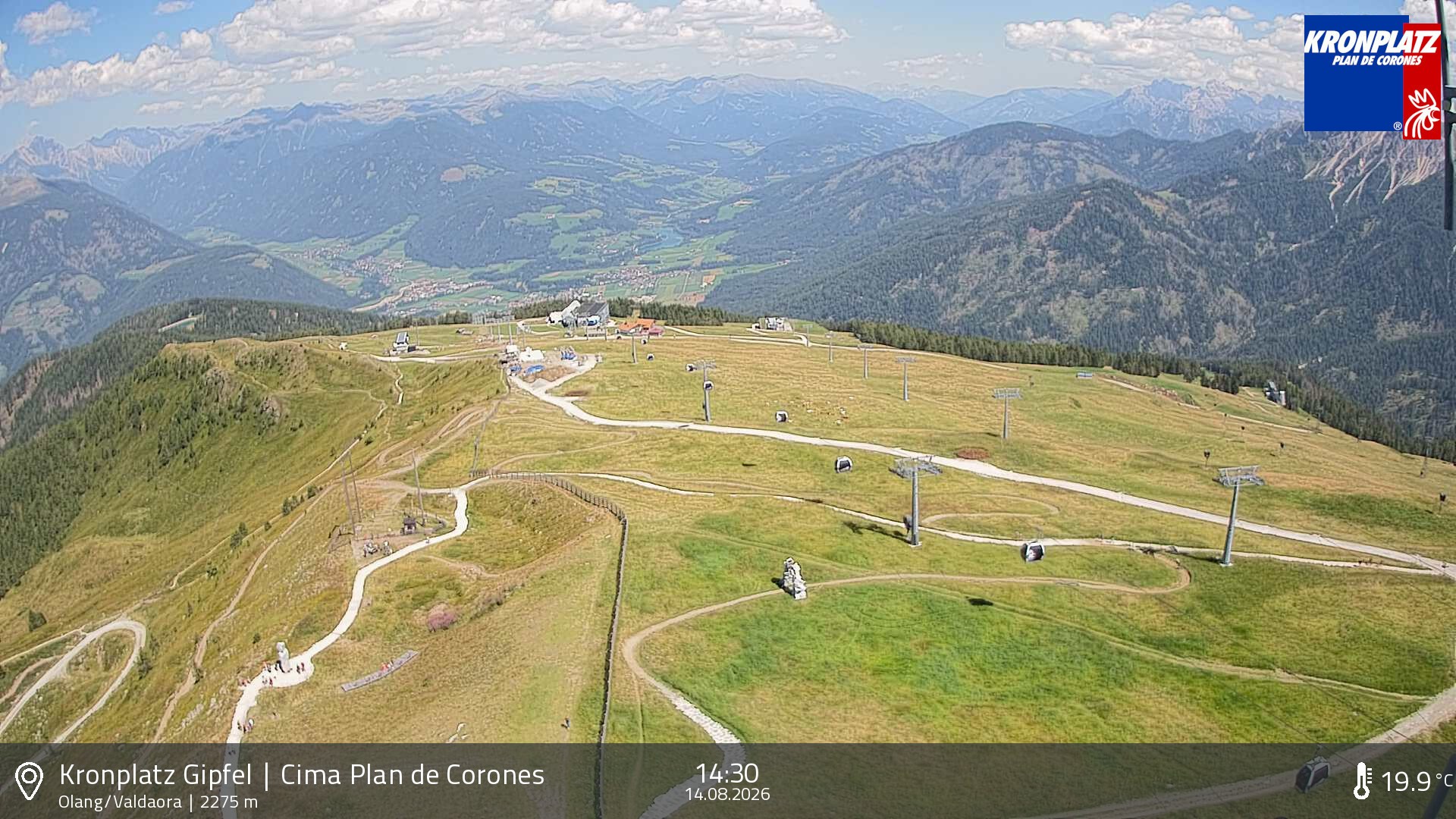 Archived image Webcam Olang, South Tyrol