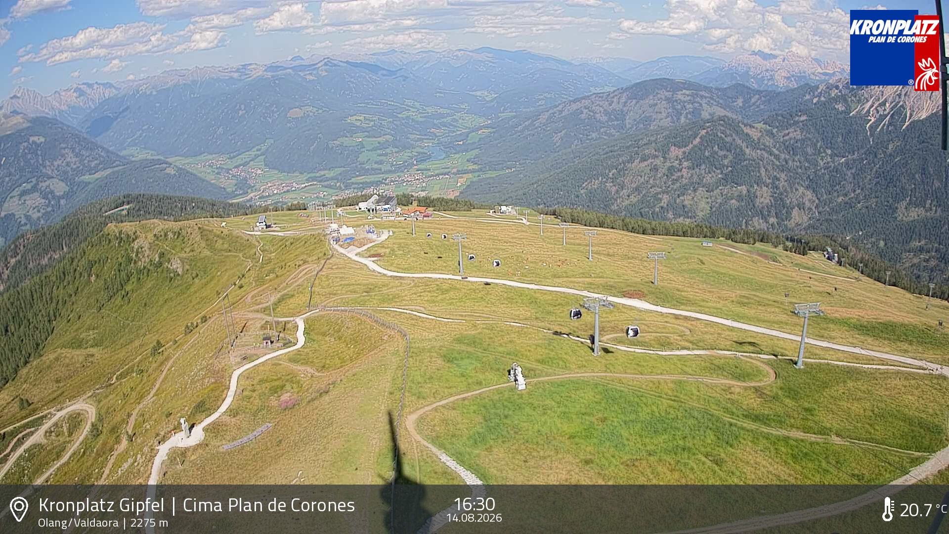 Archived image Webcam Olang, South Tyrol
