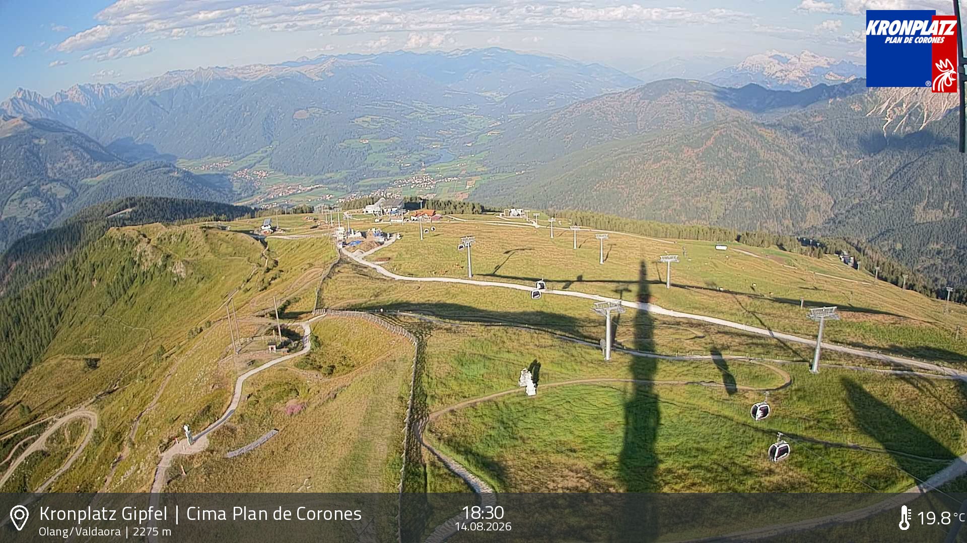 Archived image Webcam Olang, South Tyrol