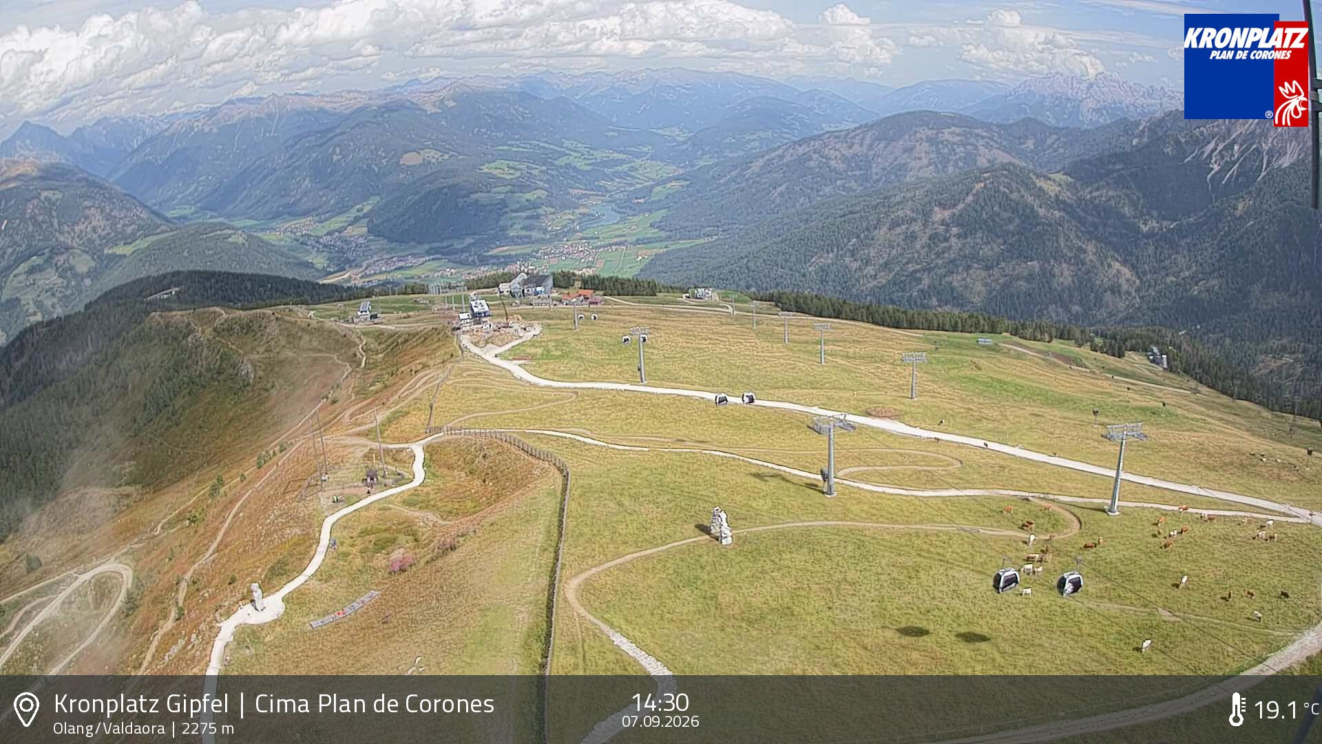 Archiv Foto Webcam Olang, Südtirol