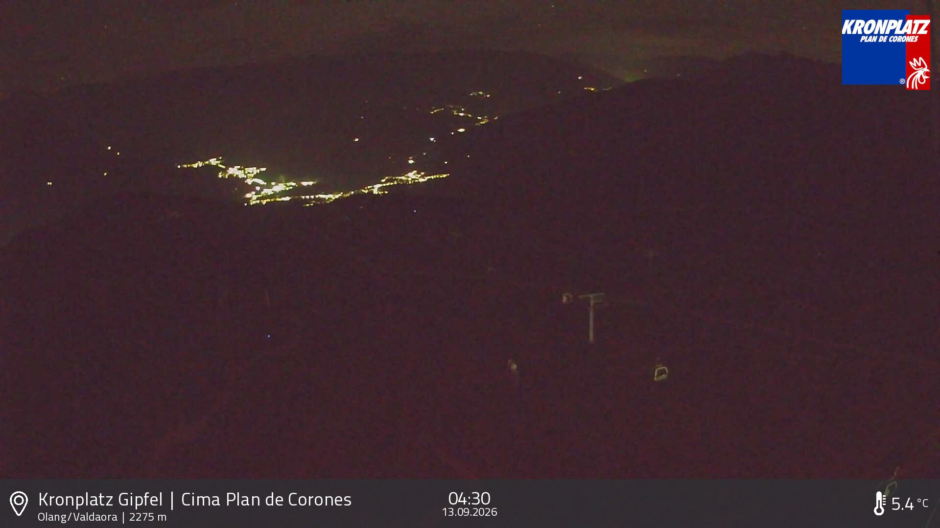 Archived image Webcam Olang, South Tyrol
