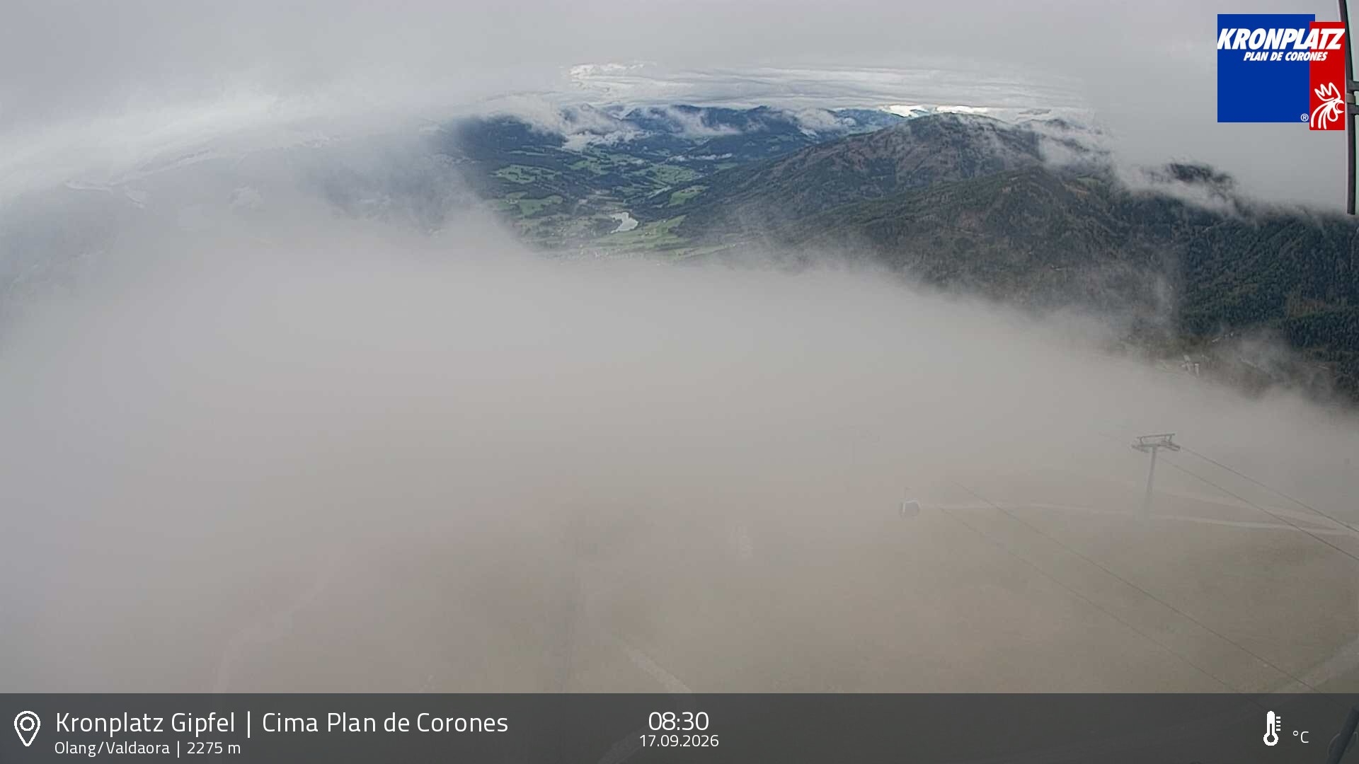 Archived image Webcam Olang, South Tyrol