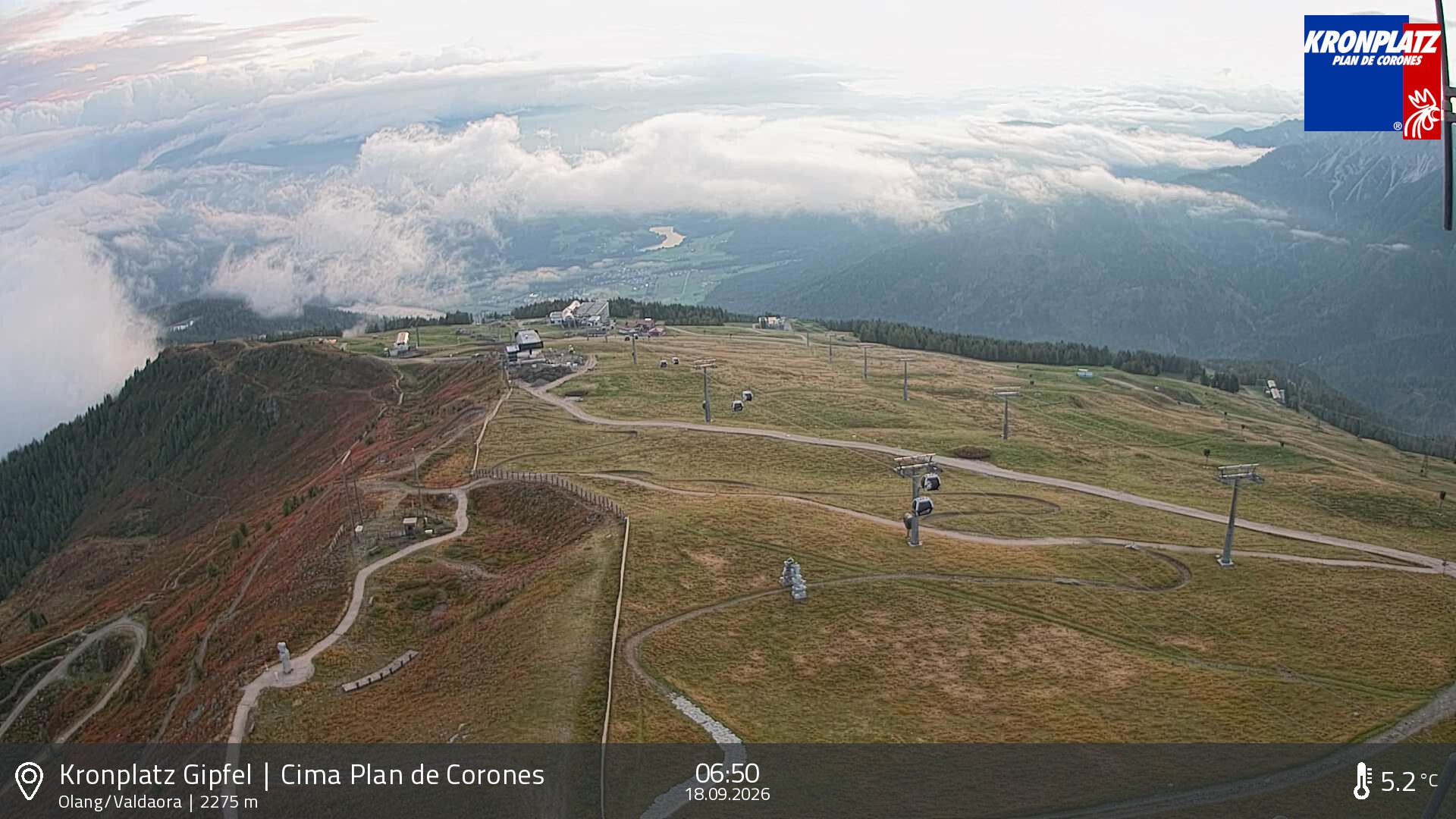 Archiv Foto Webcam Olang, Südtirol