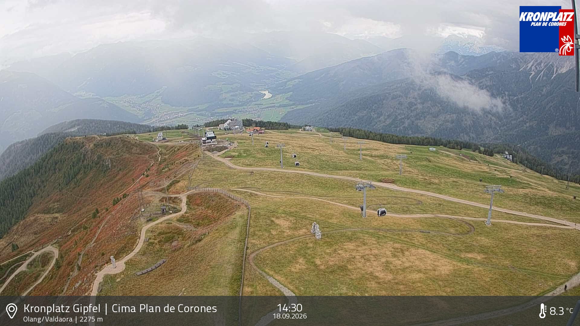 Archived image Webcam Olang, South Tyrol