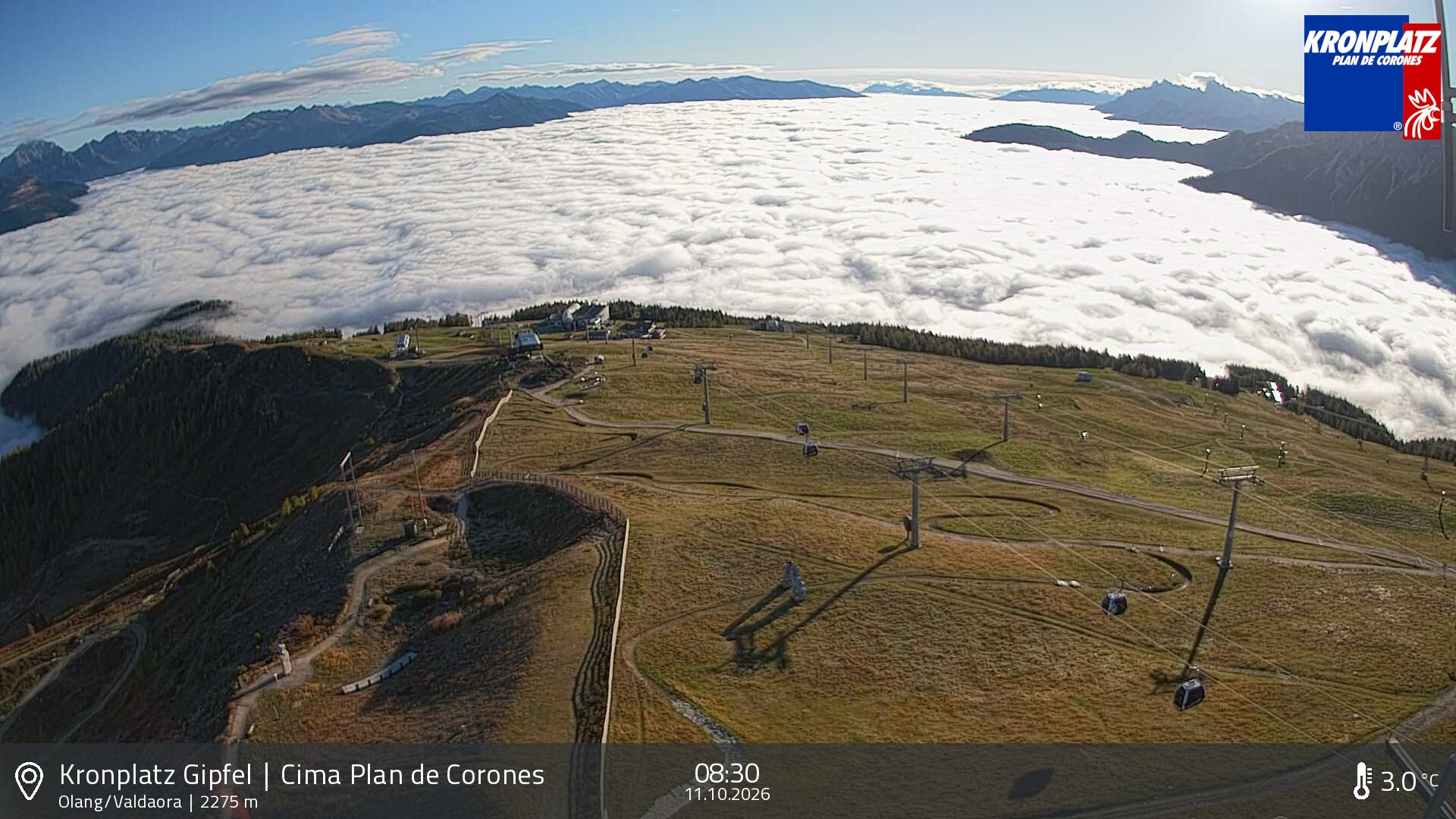 Archived image Webcam Olang, South Tyrol