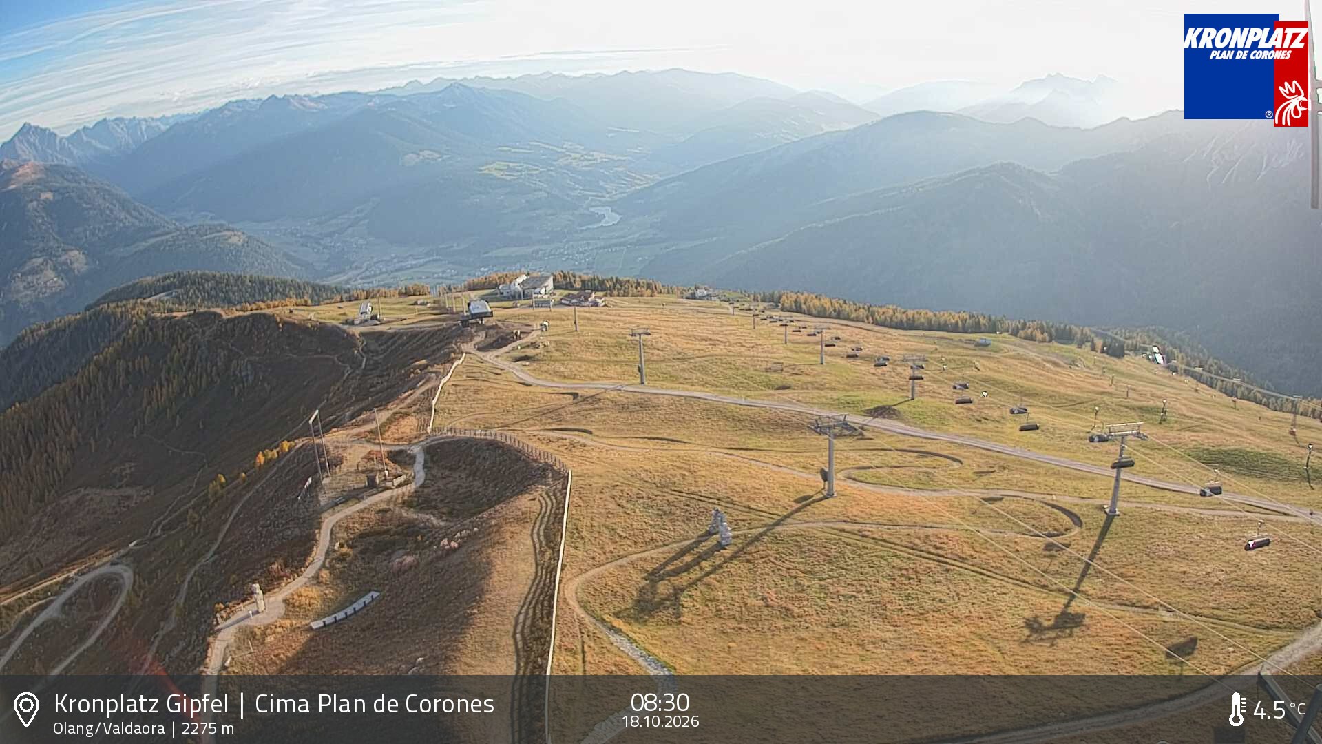 Archived image Webcam Olang, South Tyrol