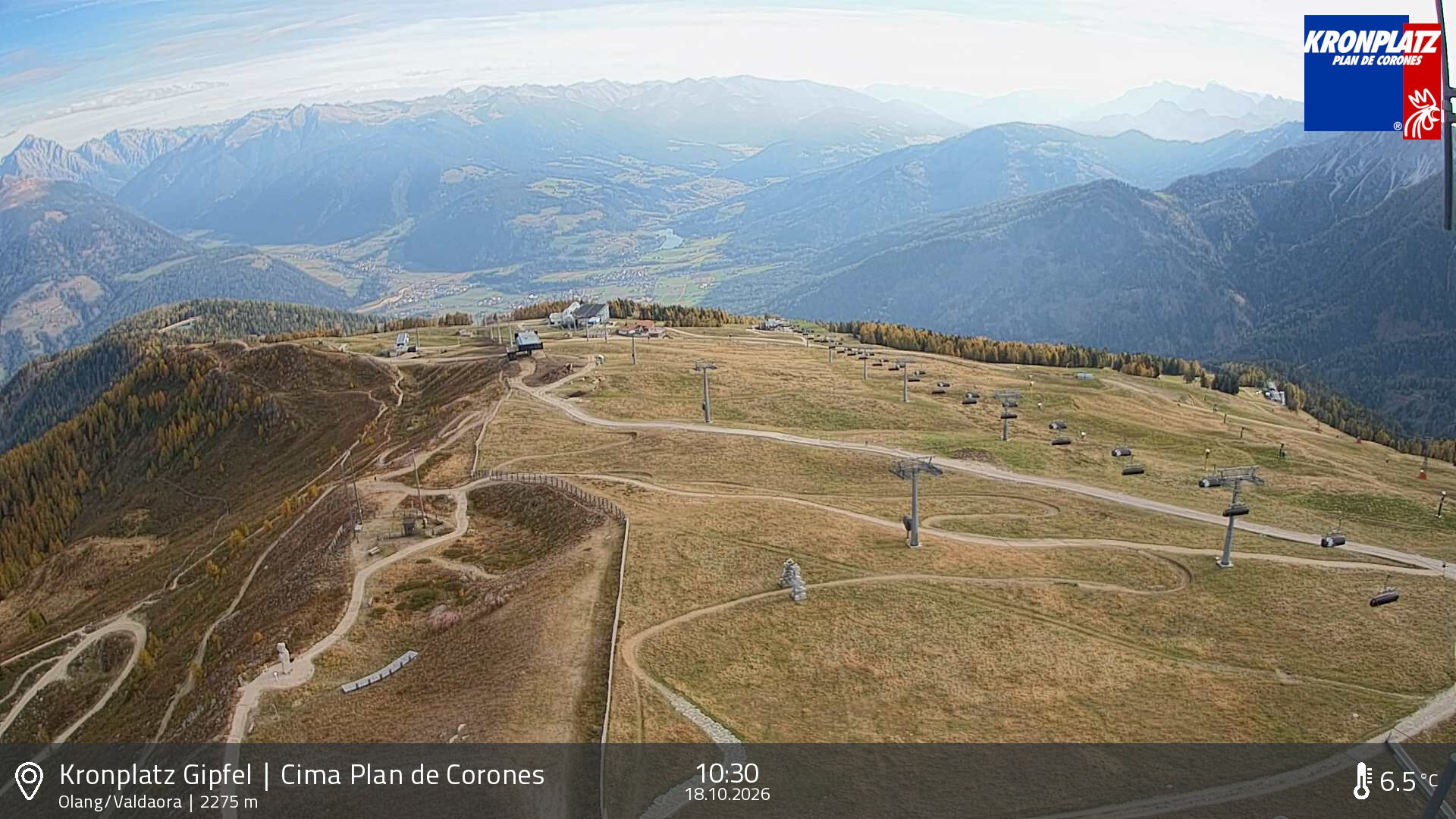 Archived image Webcam Olang, South Tyrol