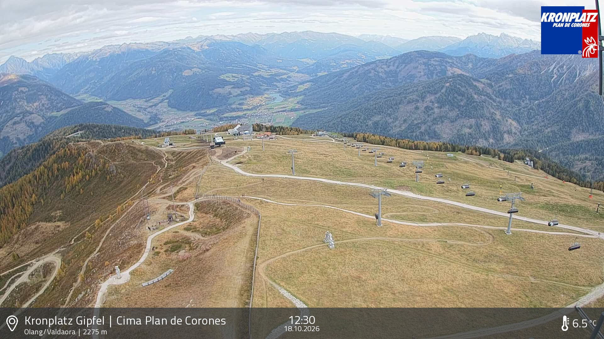 Archived image Webcam Olang, South Tyrol
