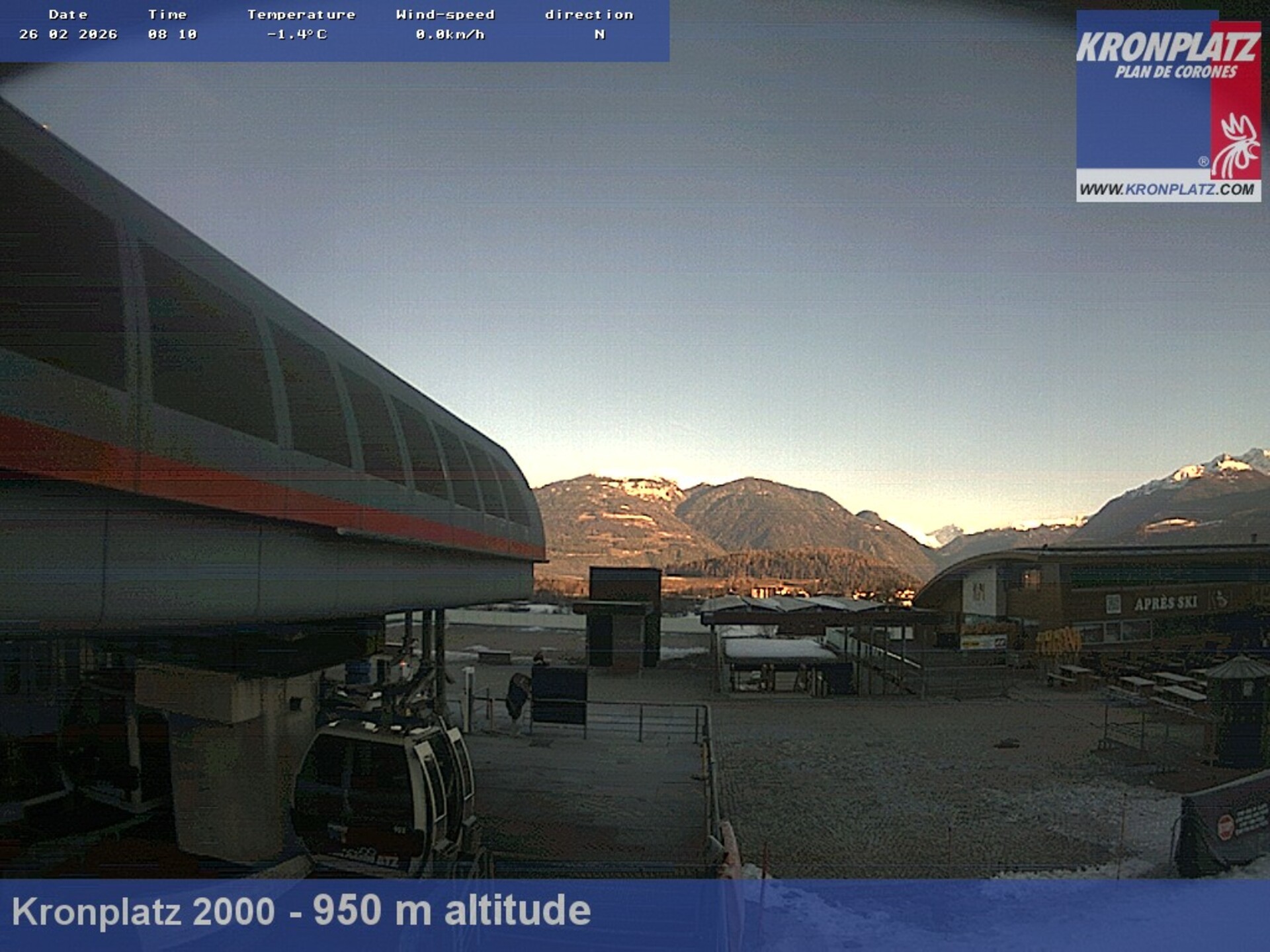 Archived image Webcam base station Kronplatz I and II, South Tyrol