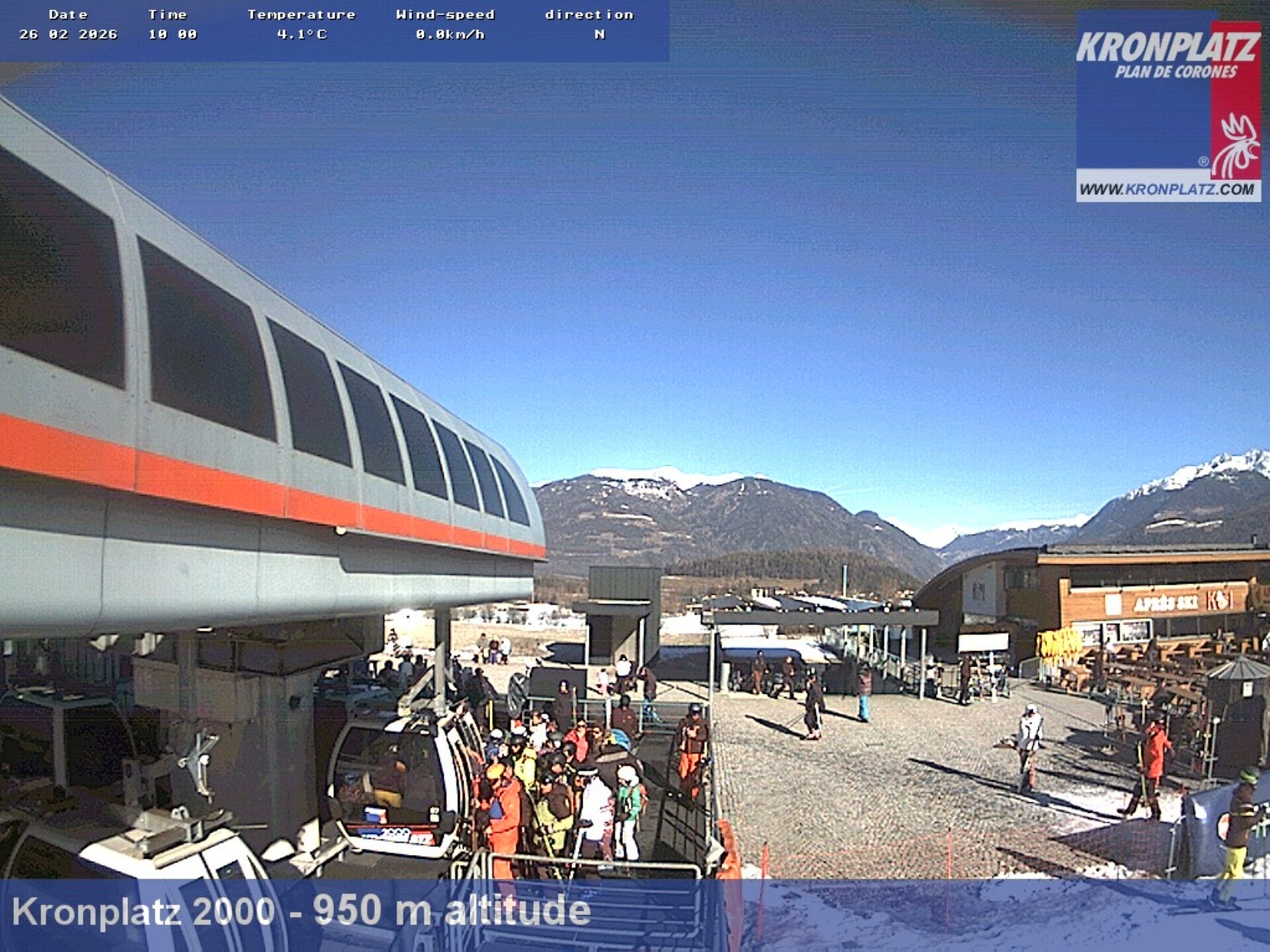 Archived image Webcam base station Kronplatz I and II, South Tyrol