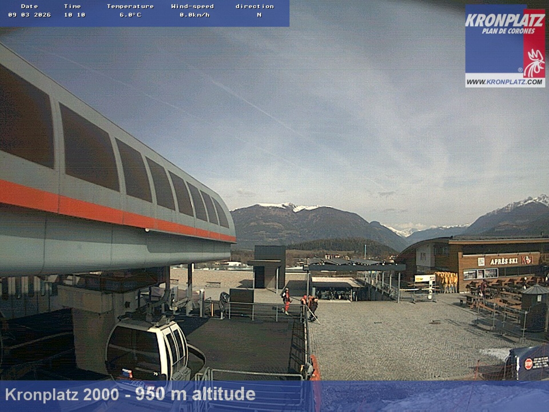 Archiv Foto Webcam Talstation Kronplatz I und II, Südtirol