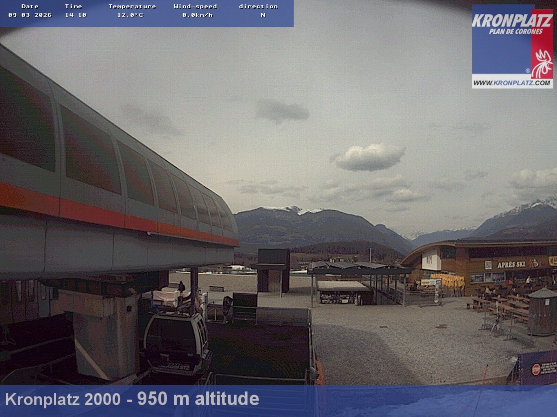 Archiv Foto Webcam Talstation Kronplatz I und II, Südtirol