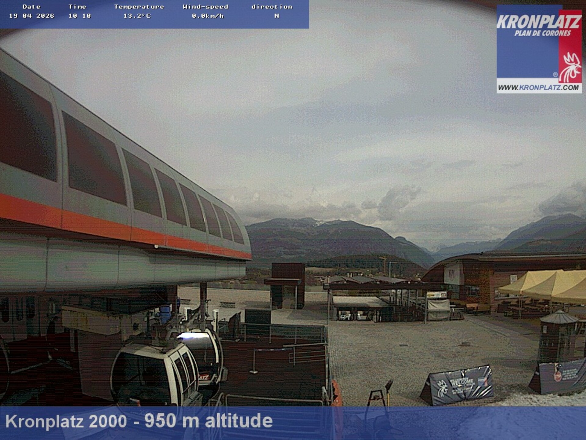 Archiv Foto Webcam Talstation Kronplatz I und II, Südtirol