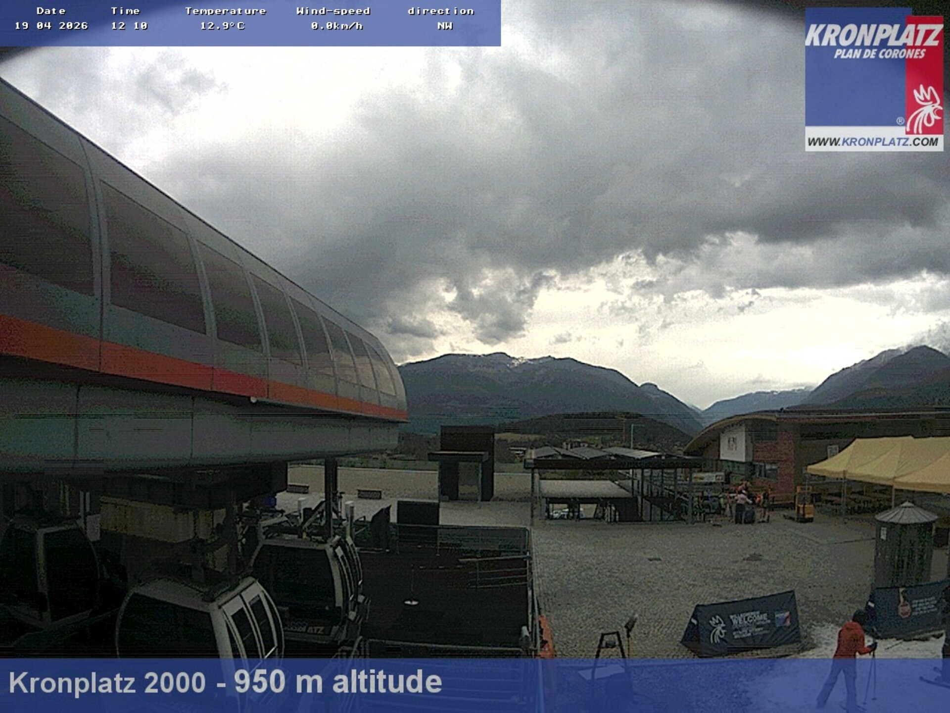 Archiv Foto Webcam Talstation Kronplatz I und II, Südtirol