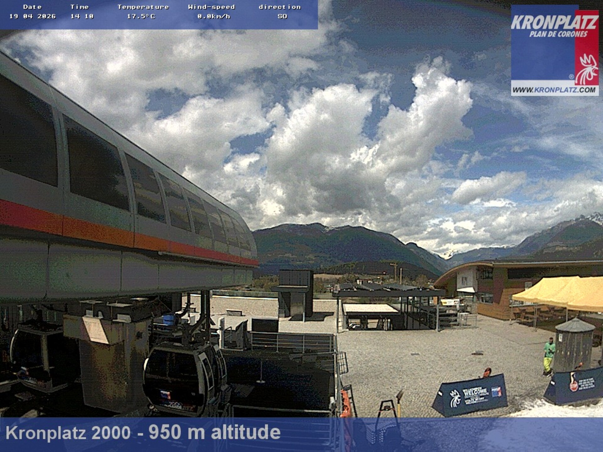 Archiv Foto Webcam Talstation Kronplatz I und II, Südtirol