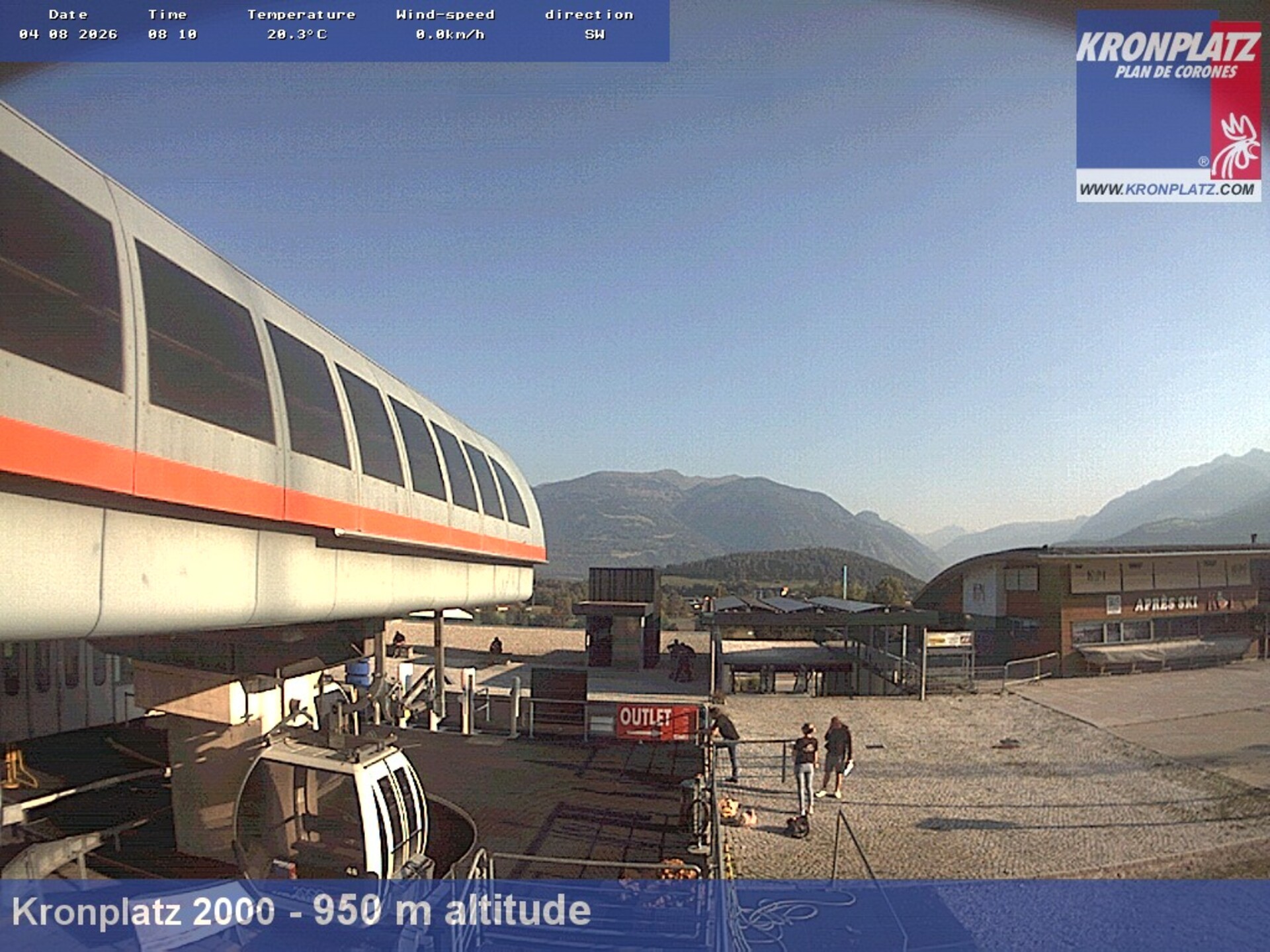 Archived image Webcam base station Kronplatz I and II, South Tyrol