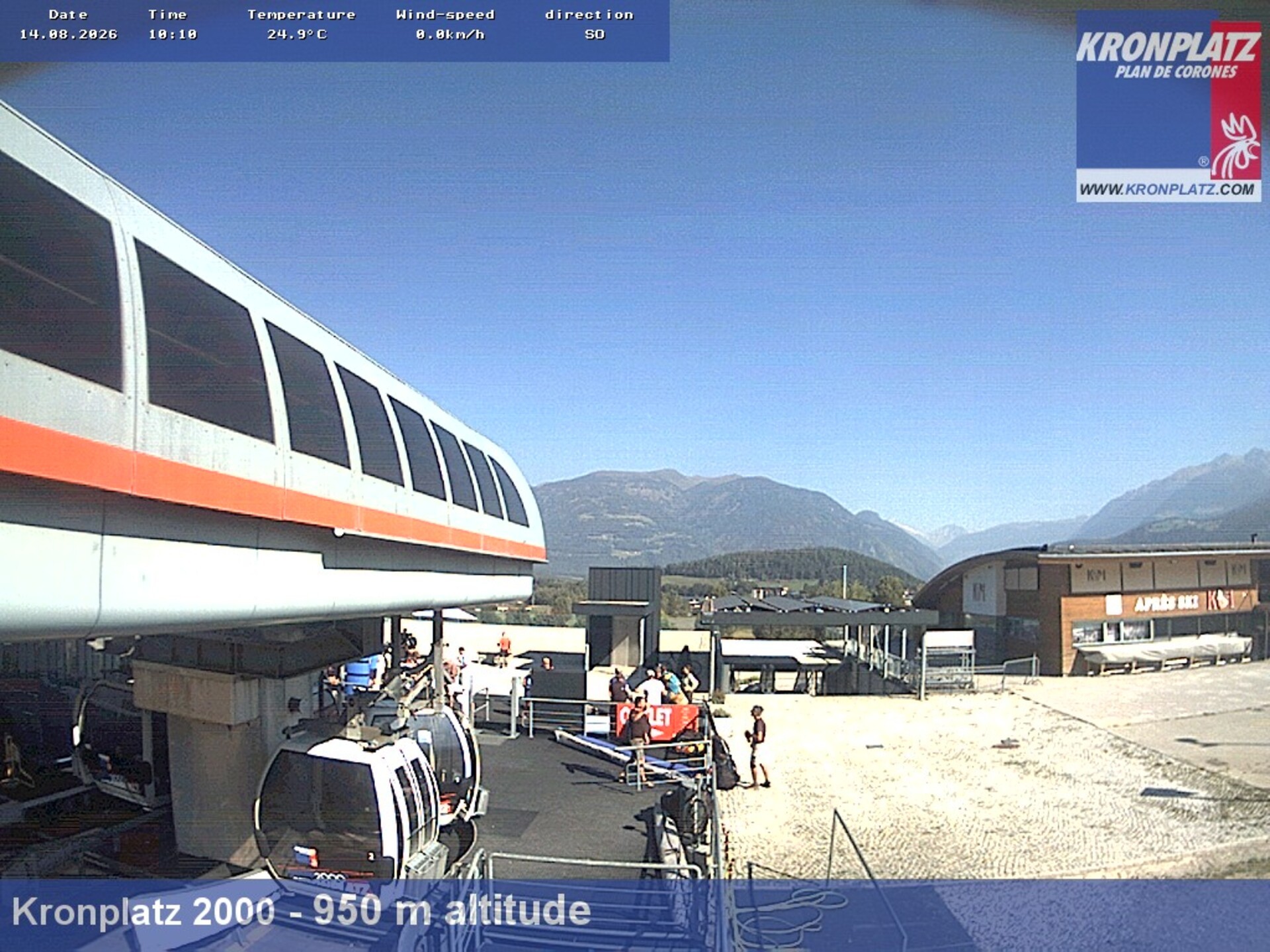 Archiv Foto Webcam Talstation Kronplatz I und II, Südtirol