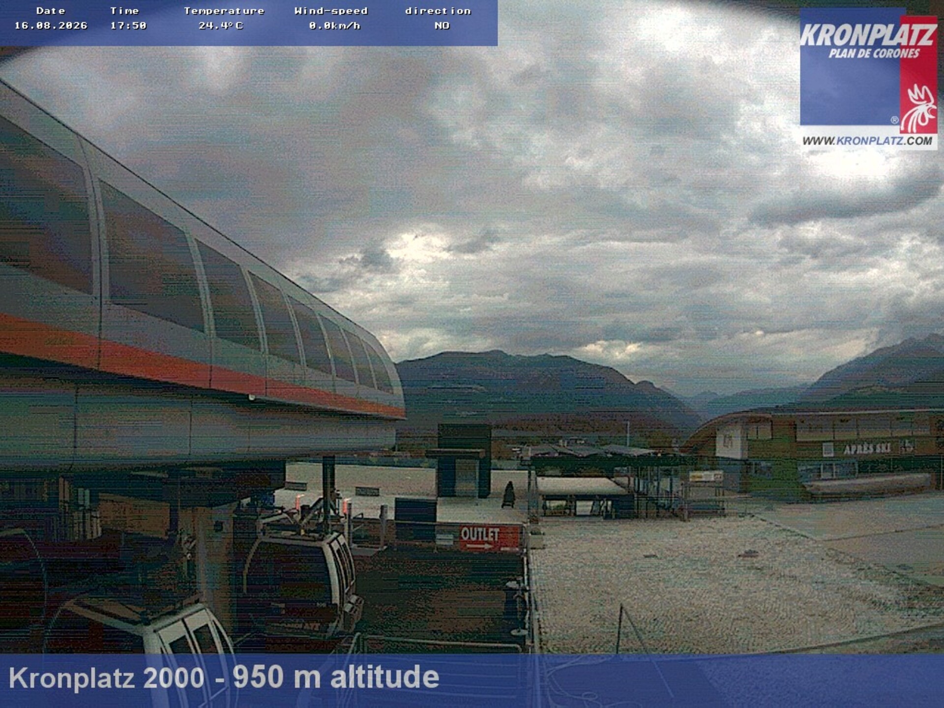 Archiv Foto Webcam Talstation Kronplatz I und II, Südtirol