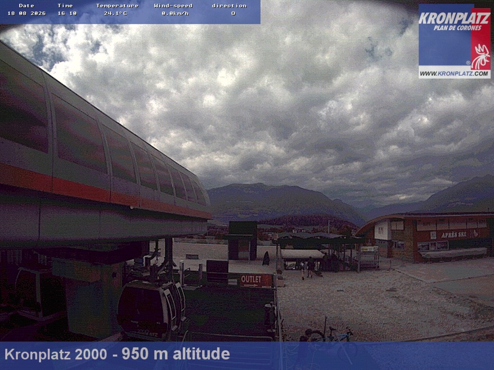 Archiv Foto Webcam Talstation Kronplatz I und II, Südtirol