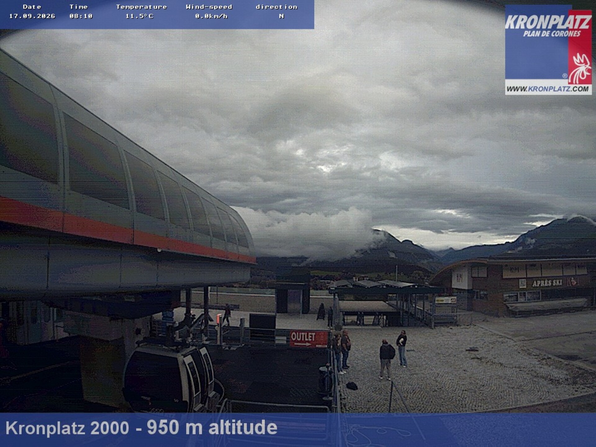 Archived image Webcam base station Kronplatz I and II, South Tyrol