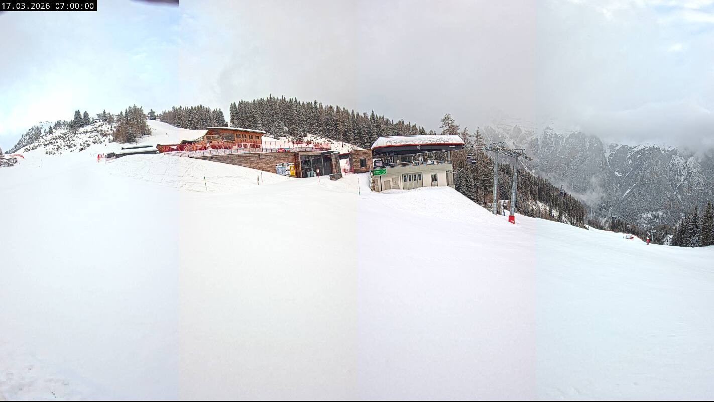 Archived image Webcam Top Station Ladurns gondola