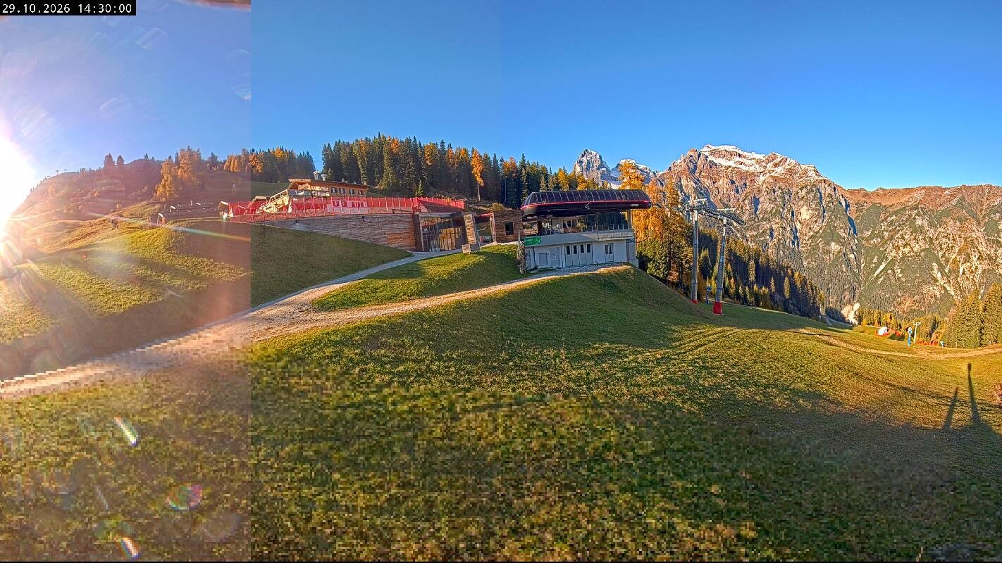 Archiv Foto Webcam Ladurns Gondelbahn Bergstation