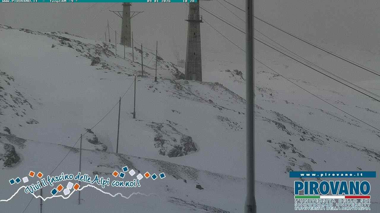 Archiv Foto Webcam Stilfser Joch: Blick auf die Gondel