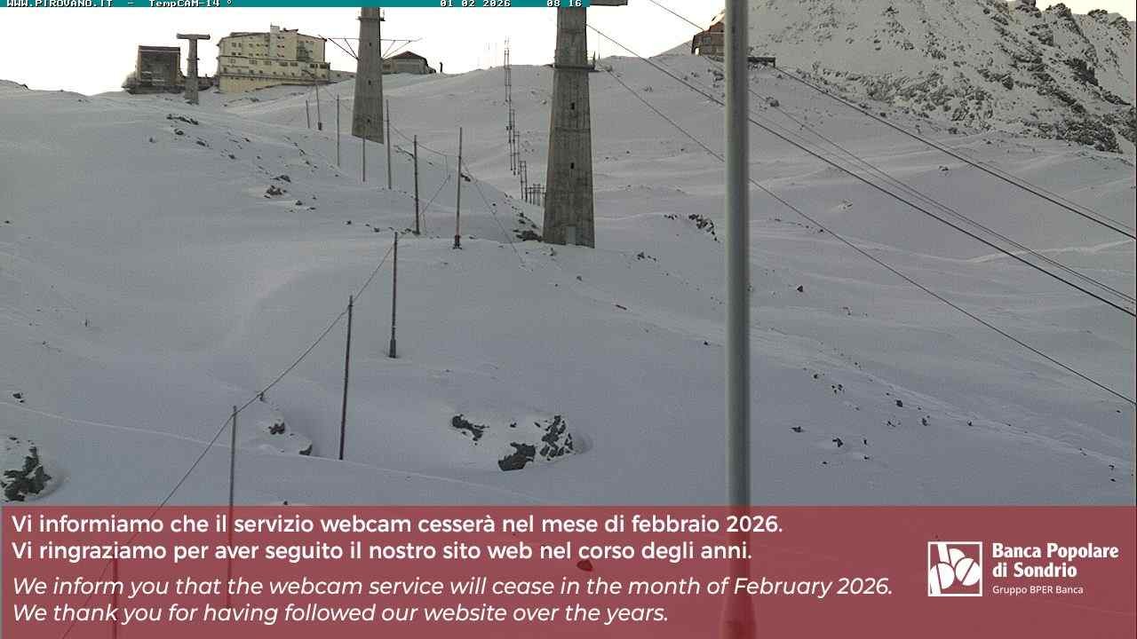 Archiv Foto Webcam Stilfser Joch: Blick auf die Gondel