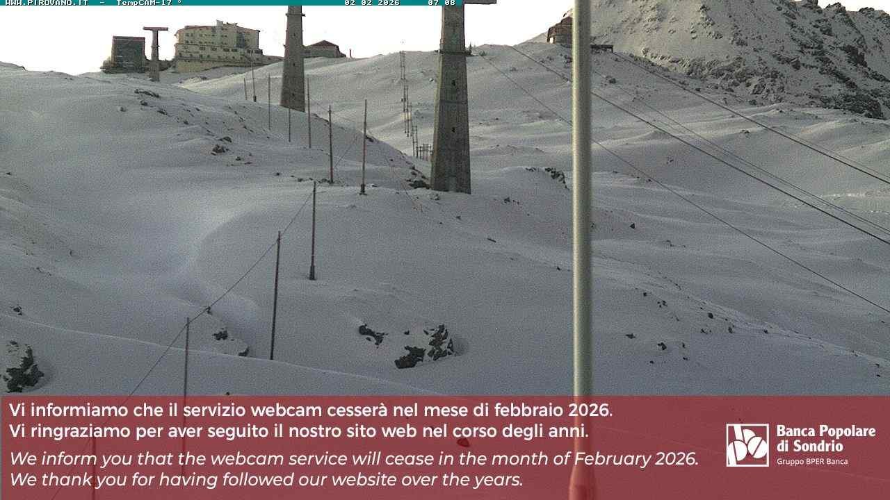 Archiv Foto Webcam Stilfser Joch: Blick auf die Gondel