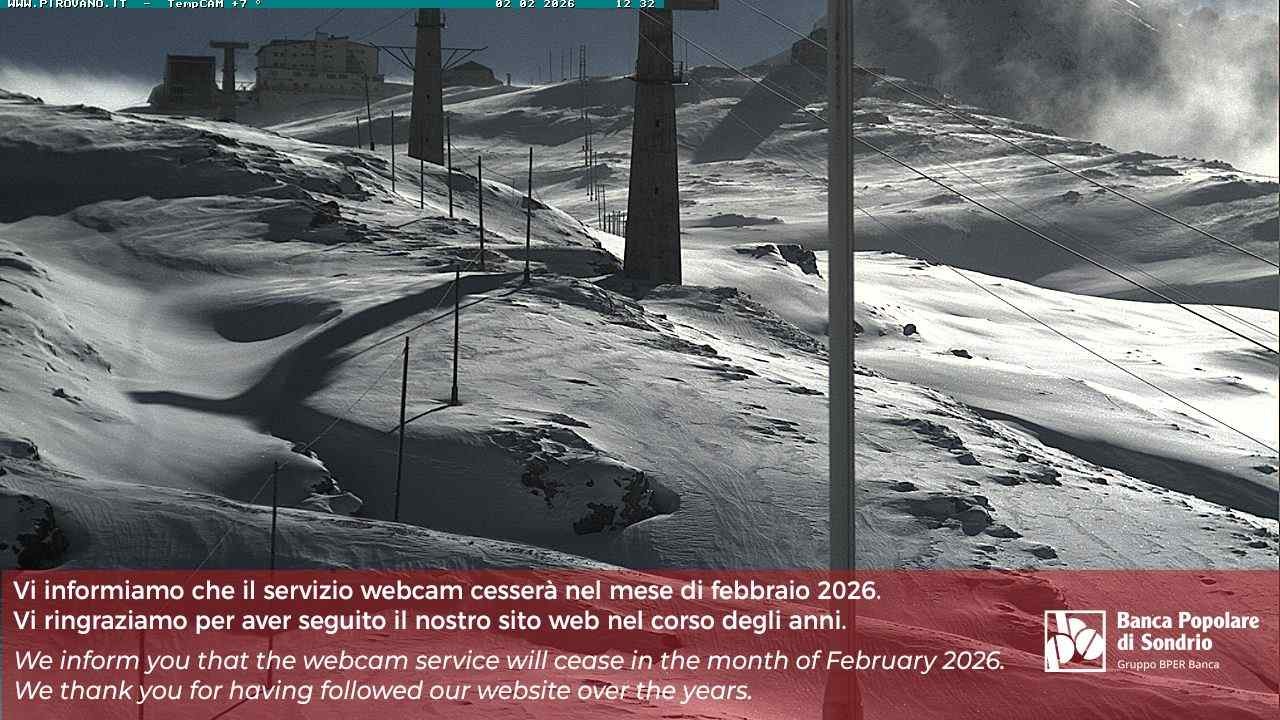 Archiv Foto Webcam Stilfser Joch: Blick auf die Gondel