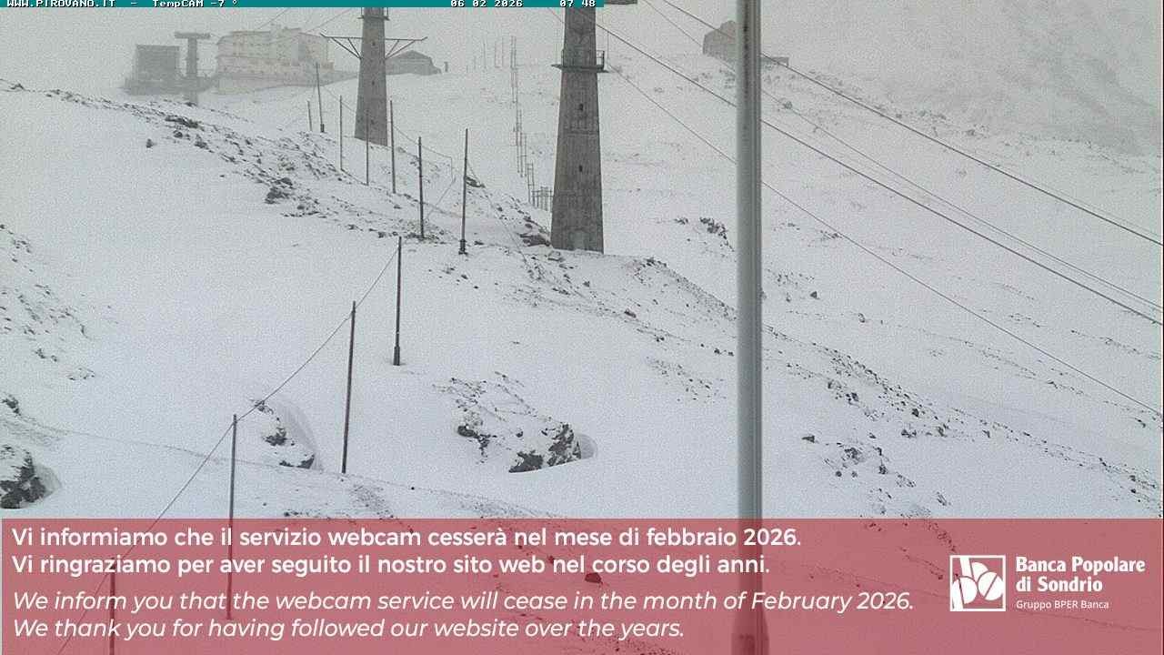 Archiv Foto Webcam Stilfser Joch: Blick auf die Gondel