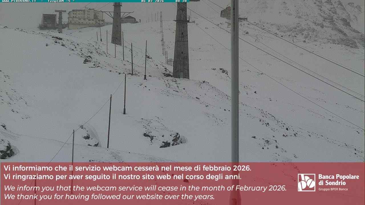 Archiv Foto Webcam Stilfser Joch: Blick auf die Gondel