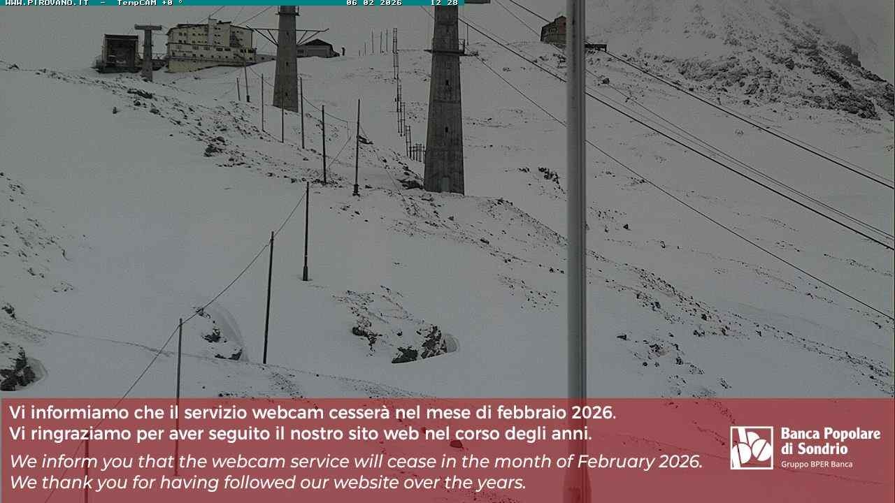 Archiv Foto Webcam Stilfser Joch: Blick auf die Gondel