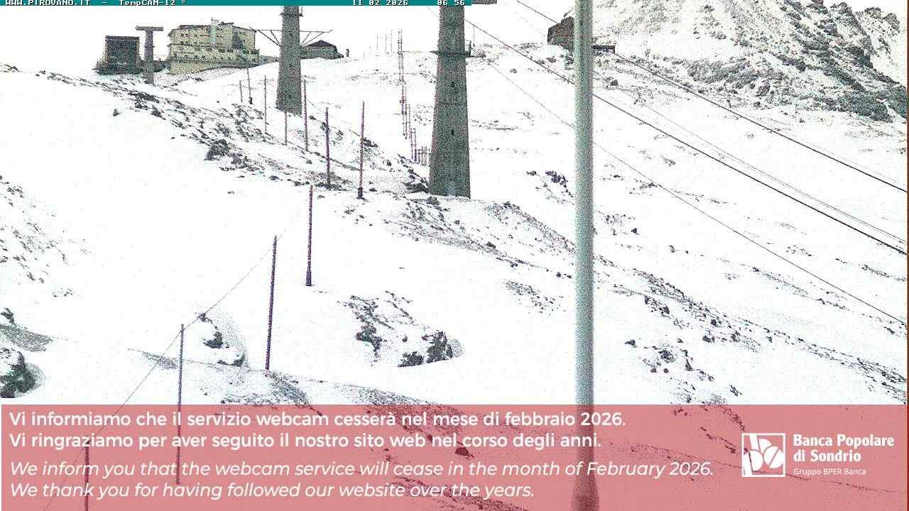 Archiv Foto Webcam Stilfser Joch: Blick auf die Gondel