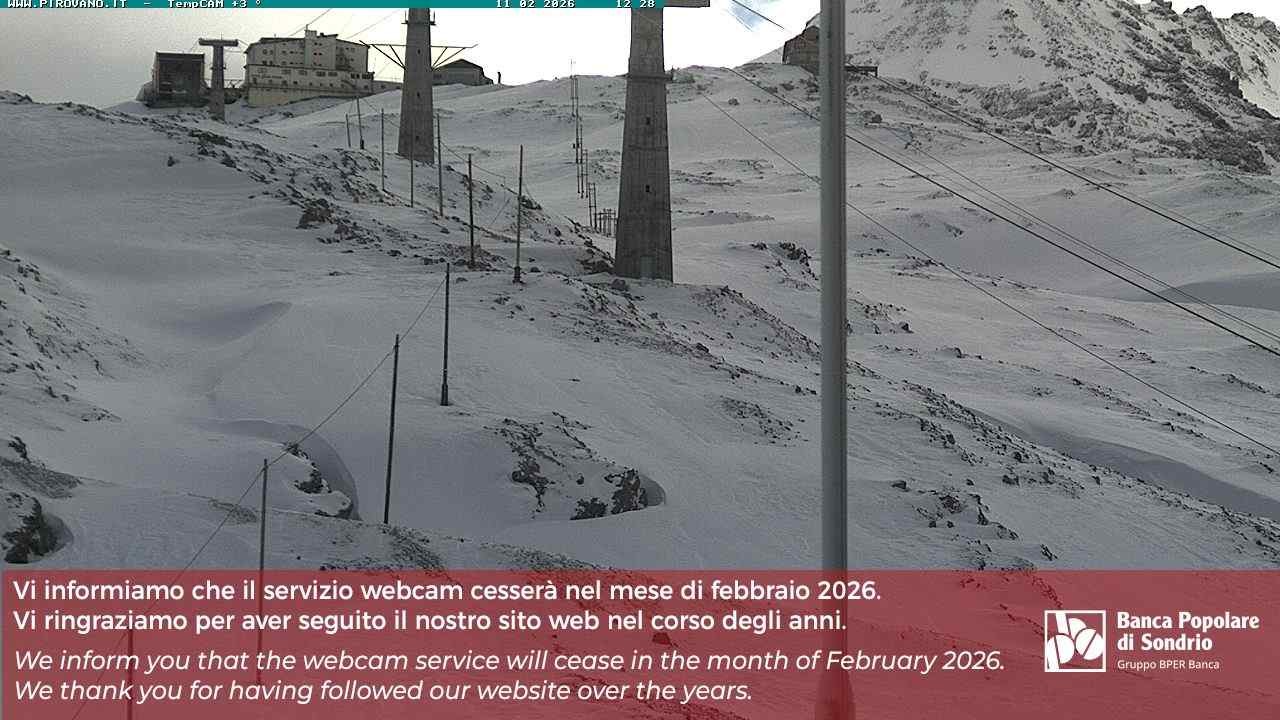 Archiv Foto Webcam Stilfser Joch: Blick auf die Gondel