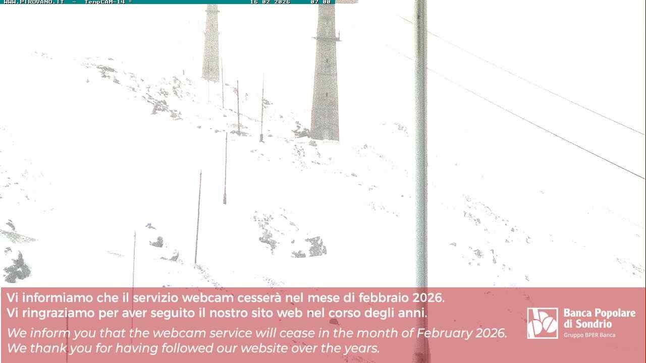 Archiv Foto Webcam Stilfser Joch: Blick auf die Gondel