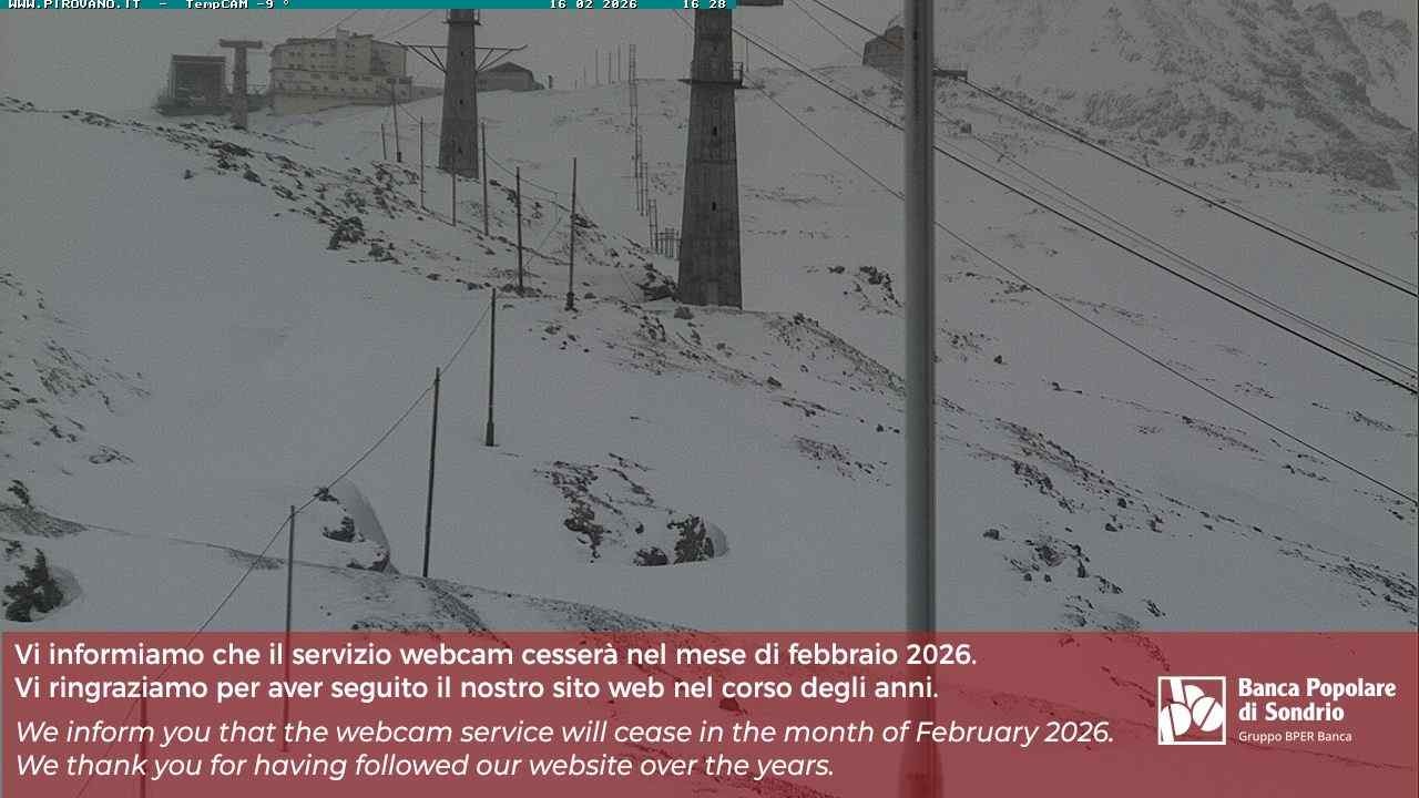 Archiv Foto Webcam Stilfser Joch: Blick auf die Gondel