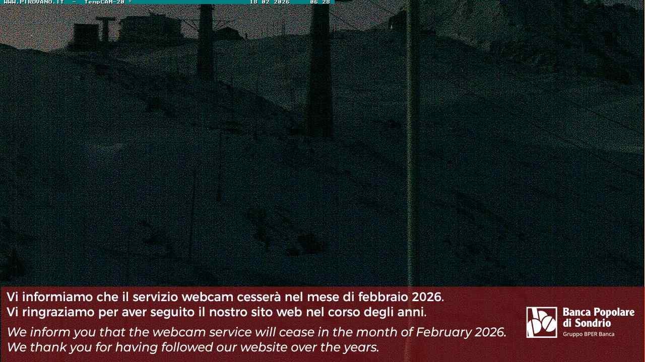 Archiv Foto Webcam Stilfser Joch: Blick auf die Gondel