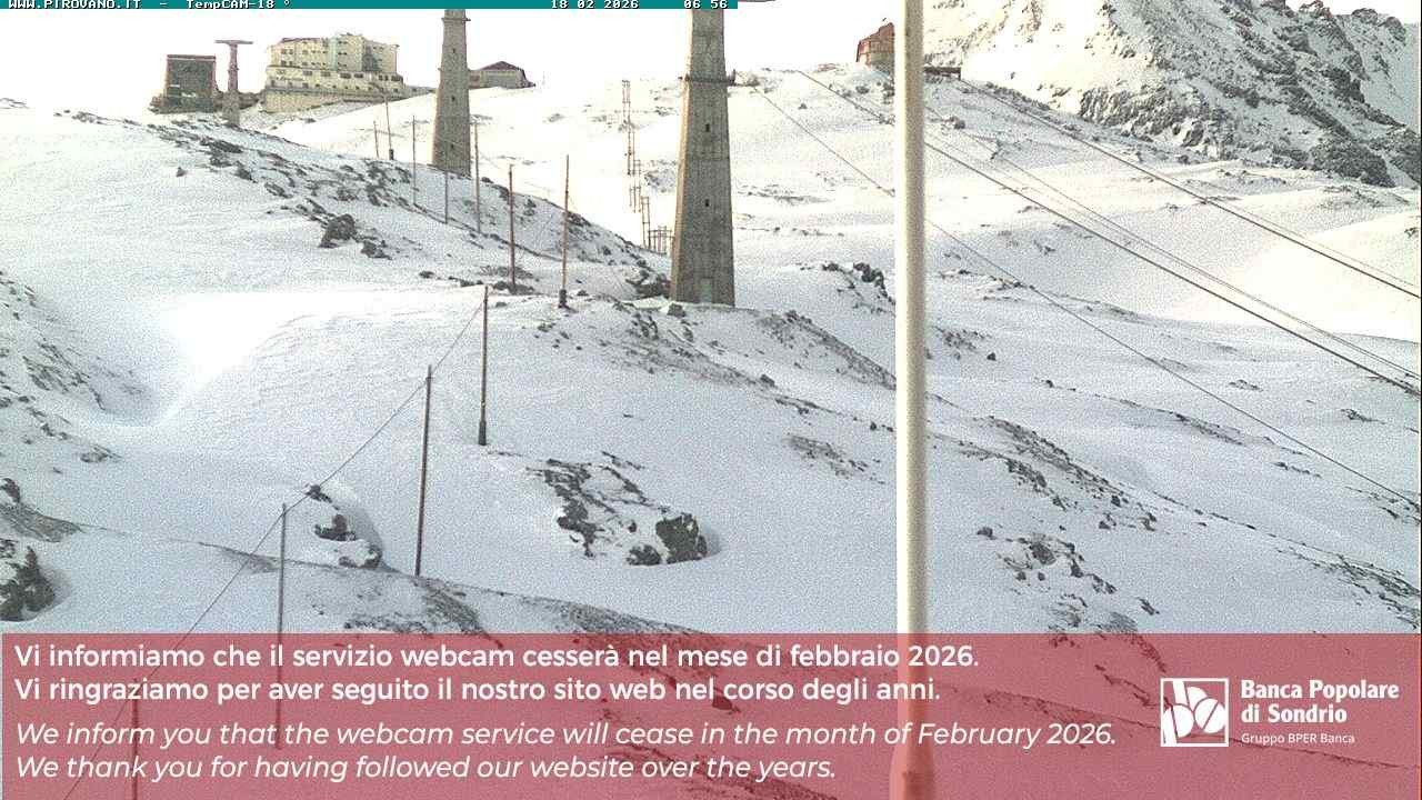 Archiv Foto Webcam Stilfser Joch: Blick auf die Gondel