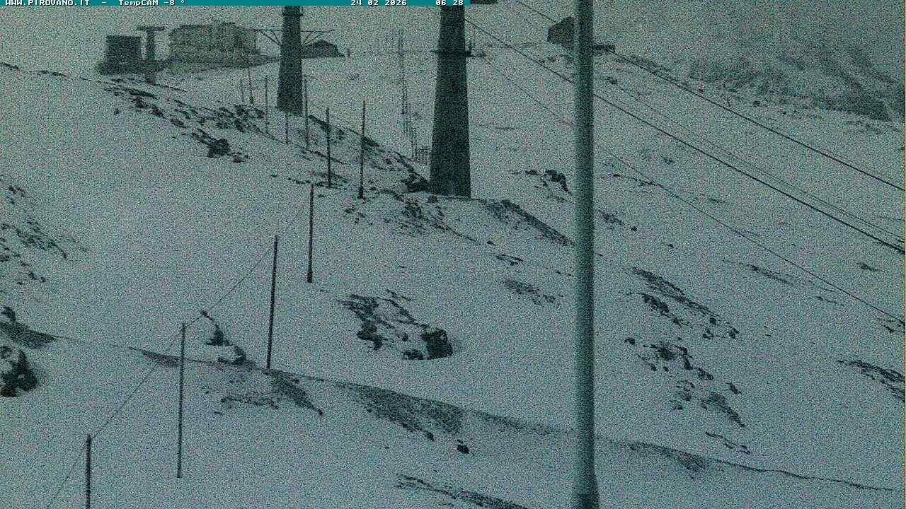 Archiv Foto Webcam Stilfser Joch: Blick auf die Gondel